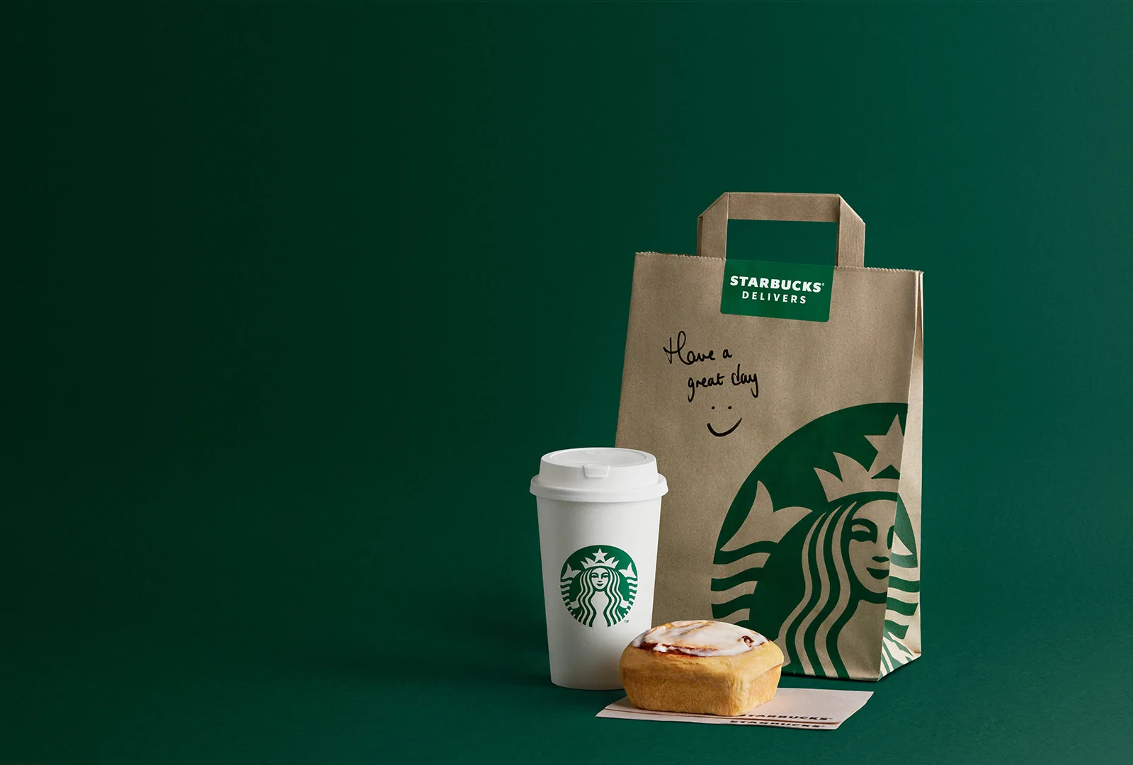 Starbucks product photography for Uber Eats delivery campaign, commercial food and beverage photography by Loop Digital Brighton